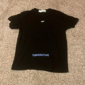 Off white temperature t-shirt